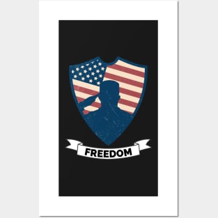 Veterans day, freedom, is not free, lets not forget, lest we forget, millitary, us army, soldier, proud veteran, veteran dad, thank you for your service Posters and Art